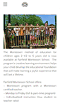 Mobile Screenshot of fairfieldmontessori.net